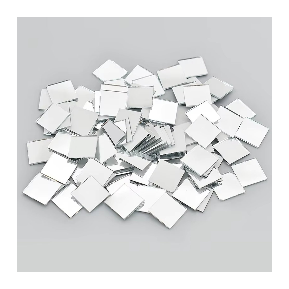 Silberne quadratische Acryl Spiegel Mosaik Fliesen für DIY Handwerk und Wanddekoration in 10x10 mm oder 15x15 mm - Bild 4
