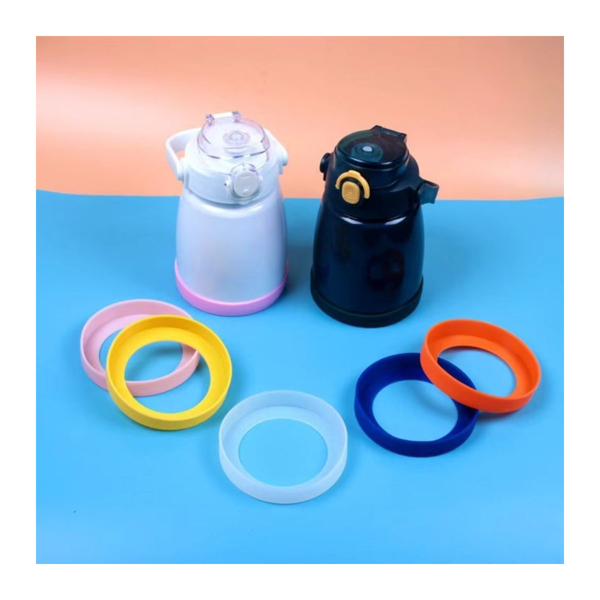 Silikon Becherboden Schutzabdeckung für Tyeso und Aqua-Kolben 64oz in Bunt, Durchmesser: 11,5 cm / 12 cm / 12,5 cm - Bild 2