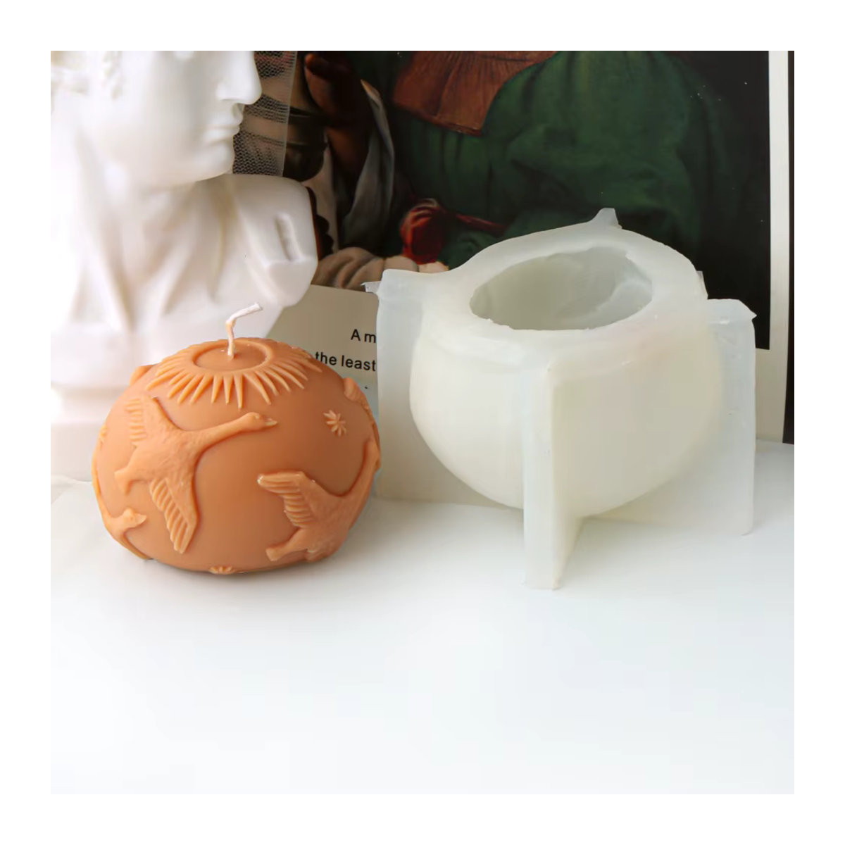 Silikon Kerzenform Fuchs in Weiß für DIY Kerzen, Seife, Harz oder Gips zur Gestaltung von eleganten Geschenken und Home Decor - Bild 4