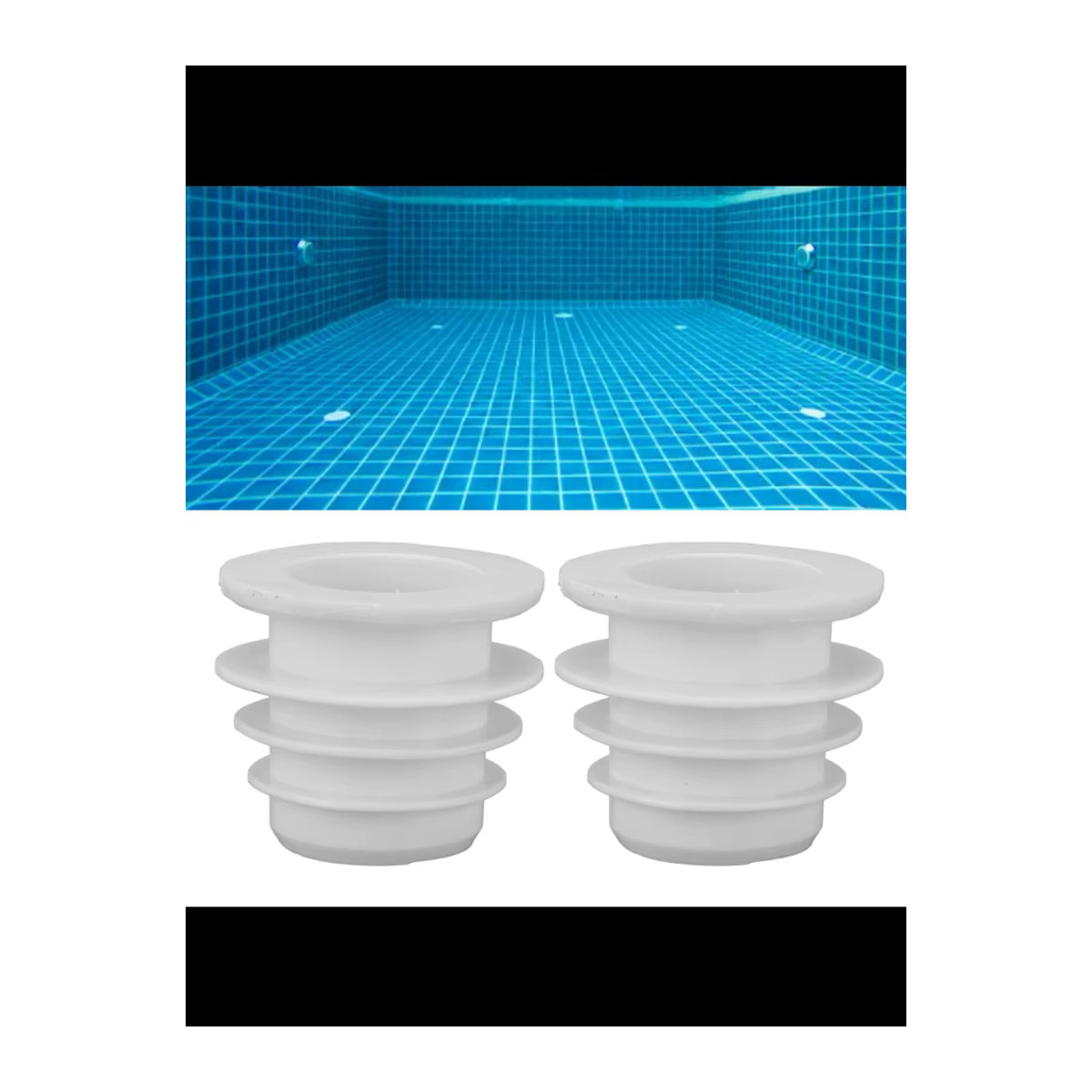 Silikon Poolreiniger Ventilmanschette und Skimmer Kegeladapter für W70263 - Bild 3