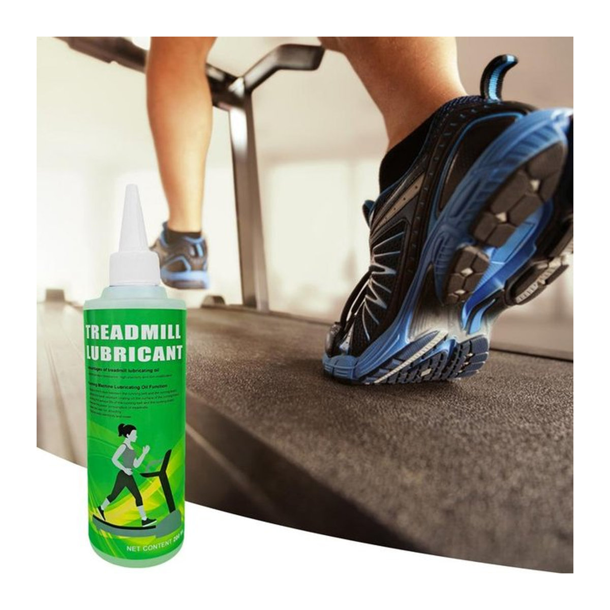 Silikon Schmiermittel für Laufbänder Grün, 200 ml Wartungsöl zur Laufbandpflege - Bild 1