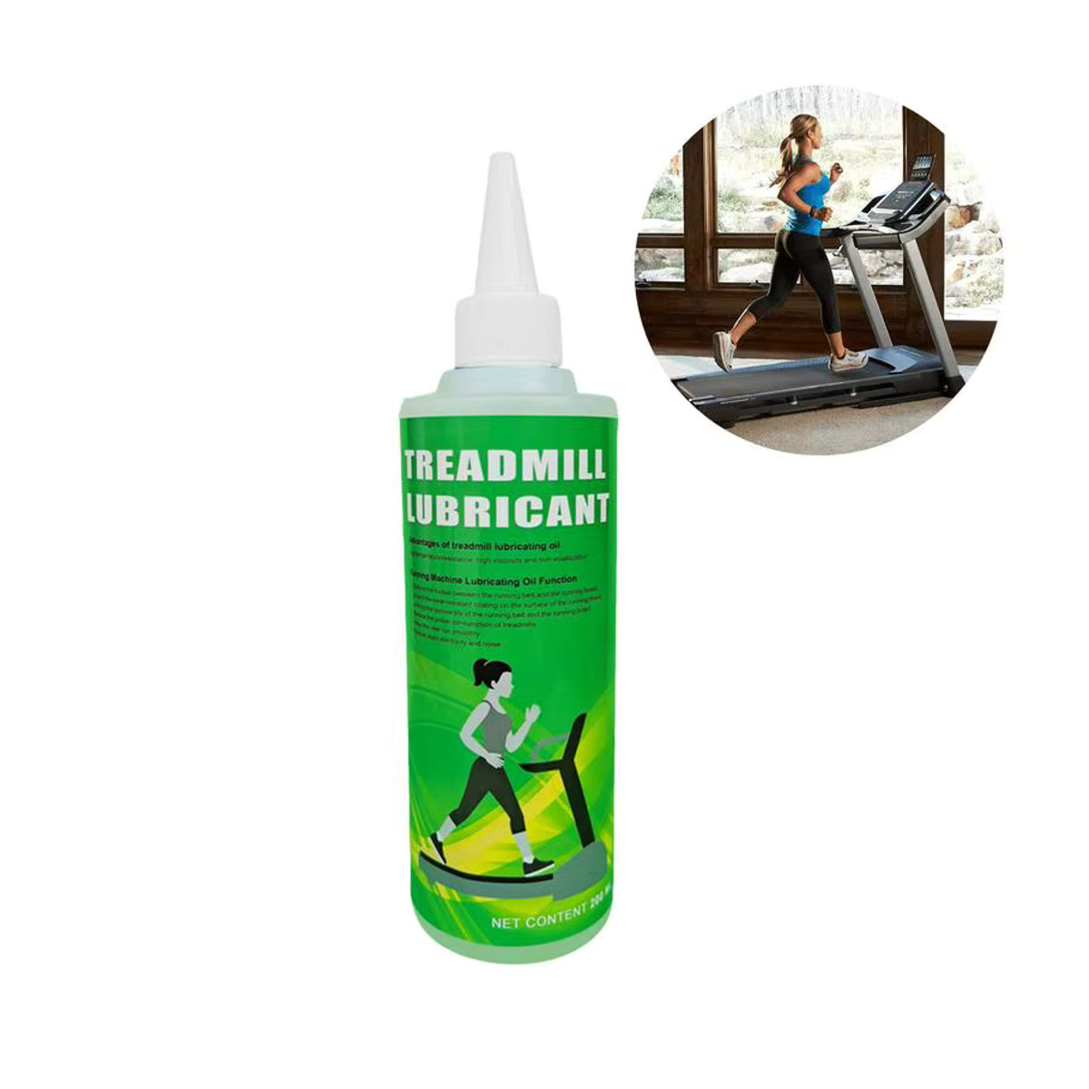 Silikon Schmiermittel für Laufbänder Grün, 200 ml Wartungsöl zur Laufbandpflege - Bild 5