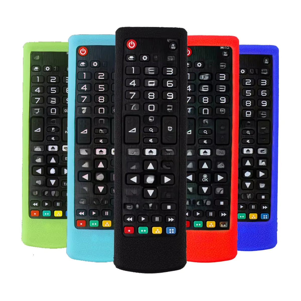 Silikon Schutzhülle in Blau oder Bunt passend für LG Smart-TV-Fernbedienungen der AKB-Serie AKB 75375604 AKB 75095308 AKB 73715601 - Bild 7