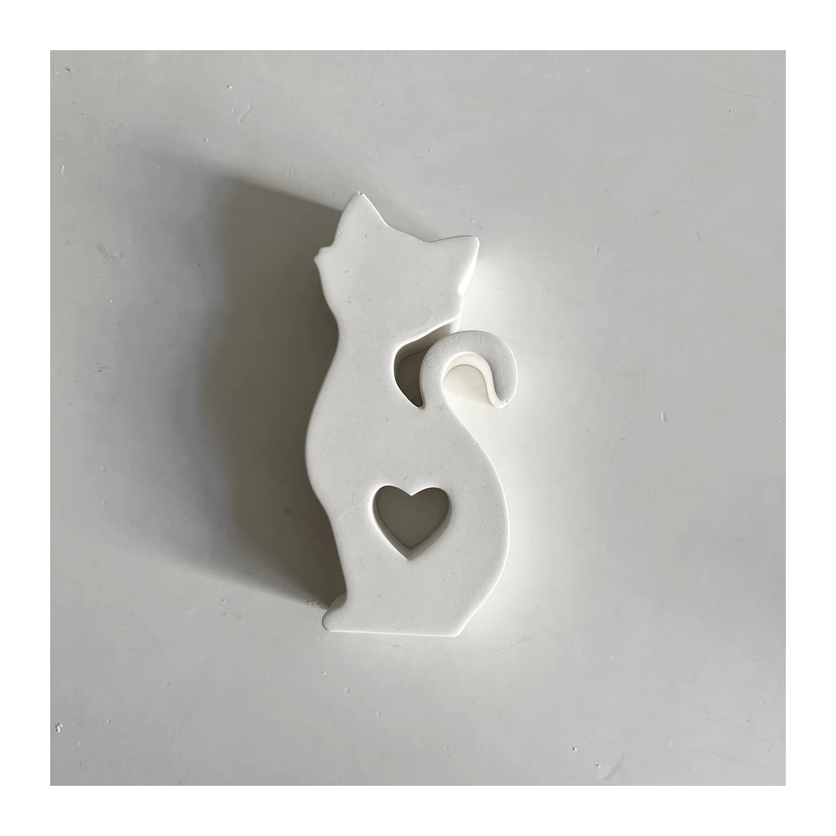 Silikonform für 3D Katze Skulpturen zur Herstellung von Seifen und Kerzen in Weiß - Bild 3