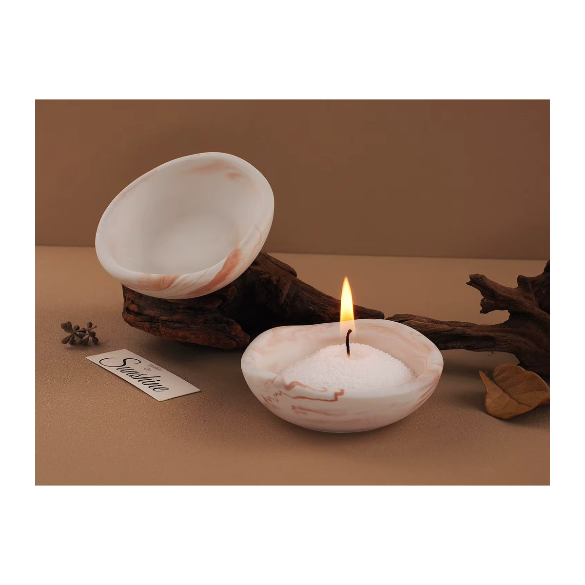 Silikonform für unregelmäßige Wellen-Kerzen, Tassenablagen und Aromatherapie-Schalen in Weiß - Bild 5