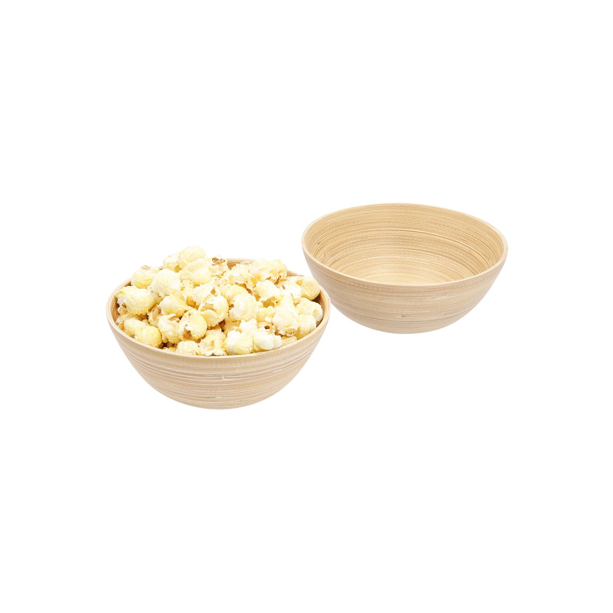 SILVERCREST® Bambus-Schalen-Set aus Naturholz, 2er Set, rund, beige, skandinavisches Design - Bild 2