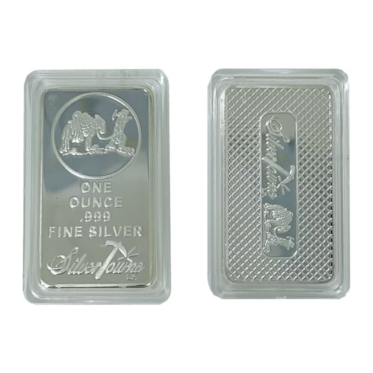 SilverTowne One Ounce .999 feinversilberte Silberbarren aus Metall in 5er oder 10er Packung - Bild 1