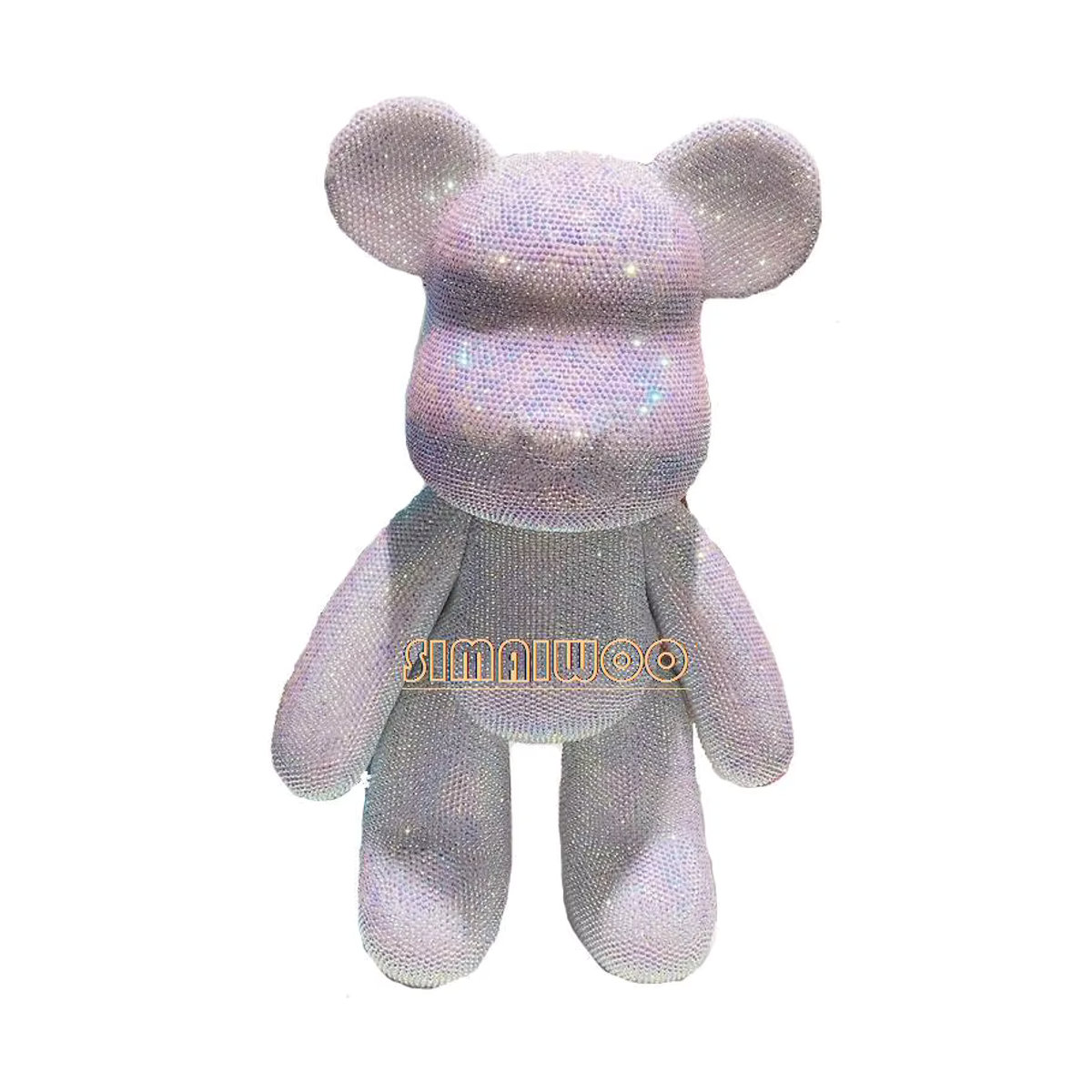 Simaiwoo 5D DIY Diamantmalerei Weihnachten Kristall Bär Mosaik Stickerei in SilverPink und Mehrfarbig - Bild 2