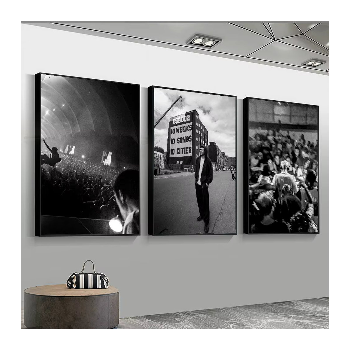 SINGER F Fred again Album Poster-Aufkleber Schwarz, Rechteckig, B: 35 cm, H: 25 cm, T: 25 cm - Bild 3