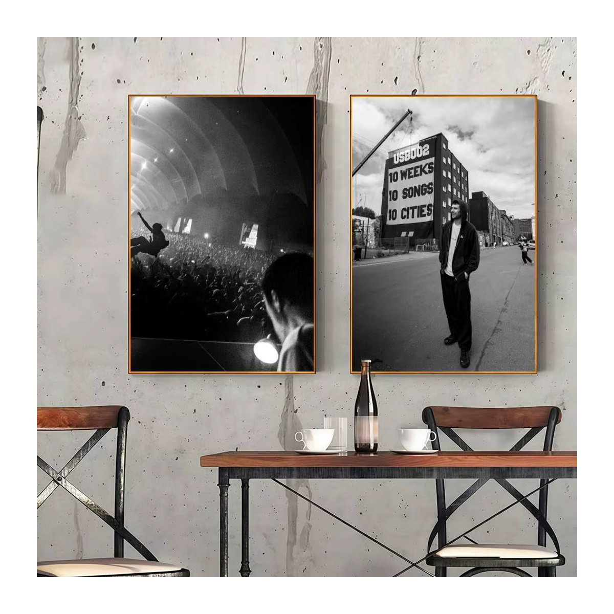 SINGER F Fred again Album Poster-Aufkleber Schwarz, Rechteckig, B: 35 cm, H: 25 cm, T: 25 cm - Bild 5