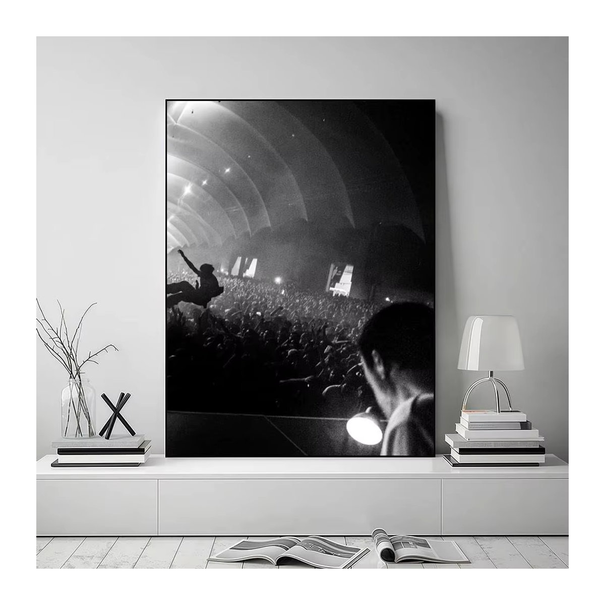SINGER F Fred again Album Poster-Aufkleber Schwarz, Rechteckig, B: 35 cm, H: 25 cm, T: 25 cm - Bild 6