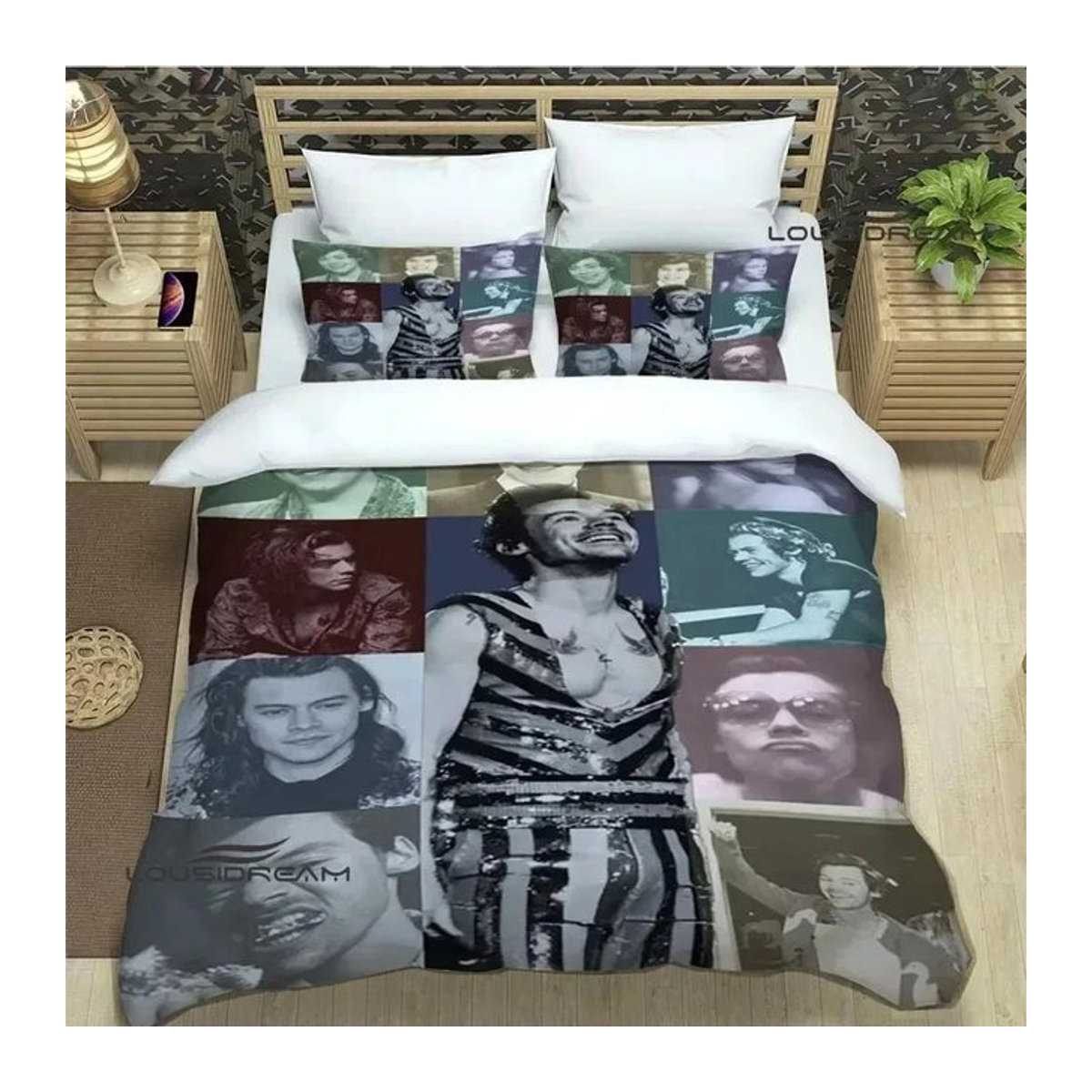 Singer H-Harry-Styles Bettwäsche-Set mehrfarbig B/B: 135 x 200 cm - Bild 1