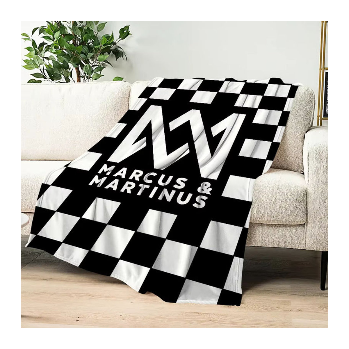 Singer M-Marcus und Martinus Plüschdecke aus Fleece in Mehrfarbig für Sofa und Schlafzimmer - Bild 5