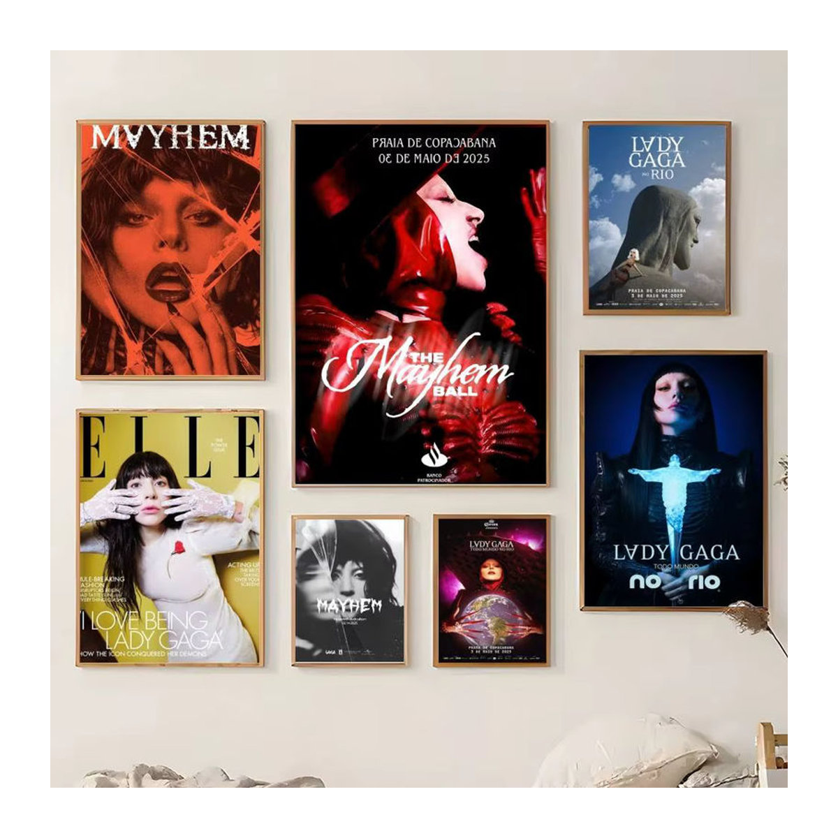 SingerPoster Klebriger Wandkunstdruck Lady Gaga Mayhem, wasserfestes Wandbild in Mehrfarbig, modernes ästhetisches Dekor für Wohnzimmer und Schlafzimmer - Bild 3