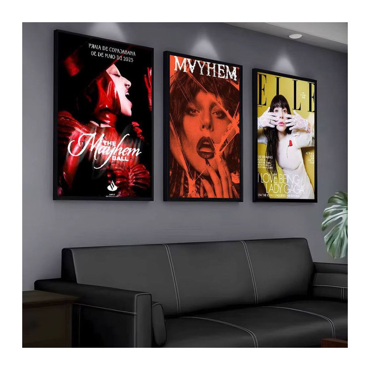 SingerPoster Klebriger Wandkunstdruck Lady Gaga Mayhem, wasserfestes Wandbild in Mehrfarbig, modernes ästhetisches Dekor für Wohnzimmer und Schlafzimmer - Bild 4