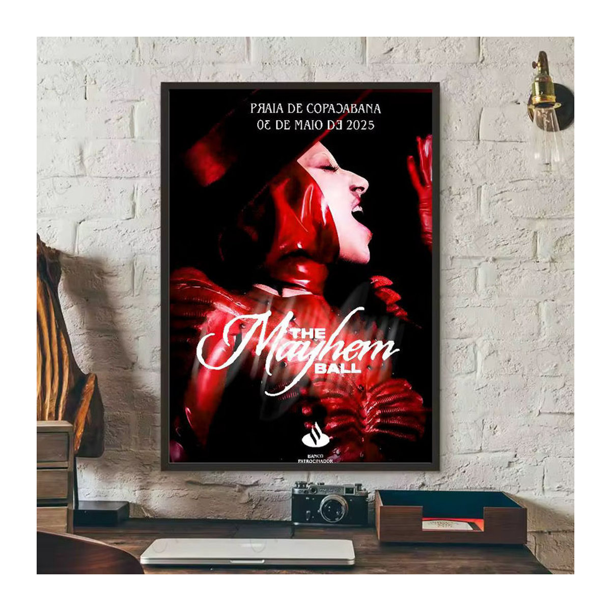 SingerPoster Klebriger Wandkunstdruck Lady Gaga Mayhem, wasserfestes Wandbild in Mehrfarbig, modernes ästhetisches Dekor für Wohnzimmer und Schlafzimmer - Bild 6
