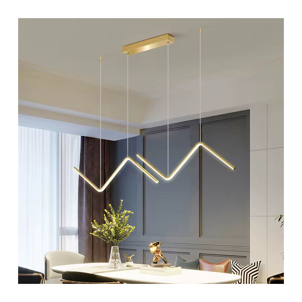 Sinn Pendelleuchte aus Aluminium in Schwarz – Modernes und minimalistisches Design für dein Esszimmer oder Restaurant - Bild 3