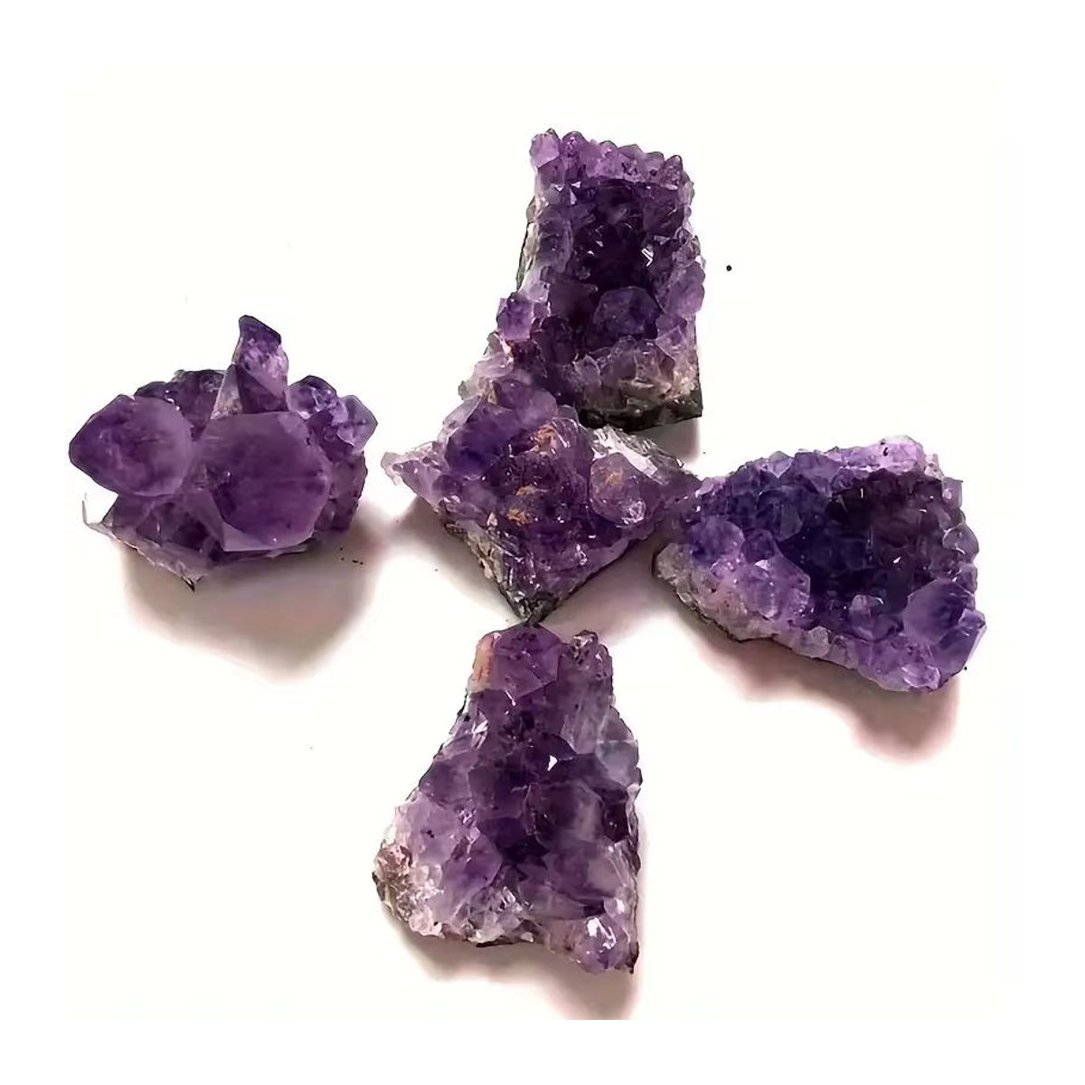 Sisterstone Amethyst Erz Stein in Lila, unregelmäßig geformter Edelstein als Dekoration - Bild 4
