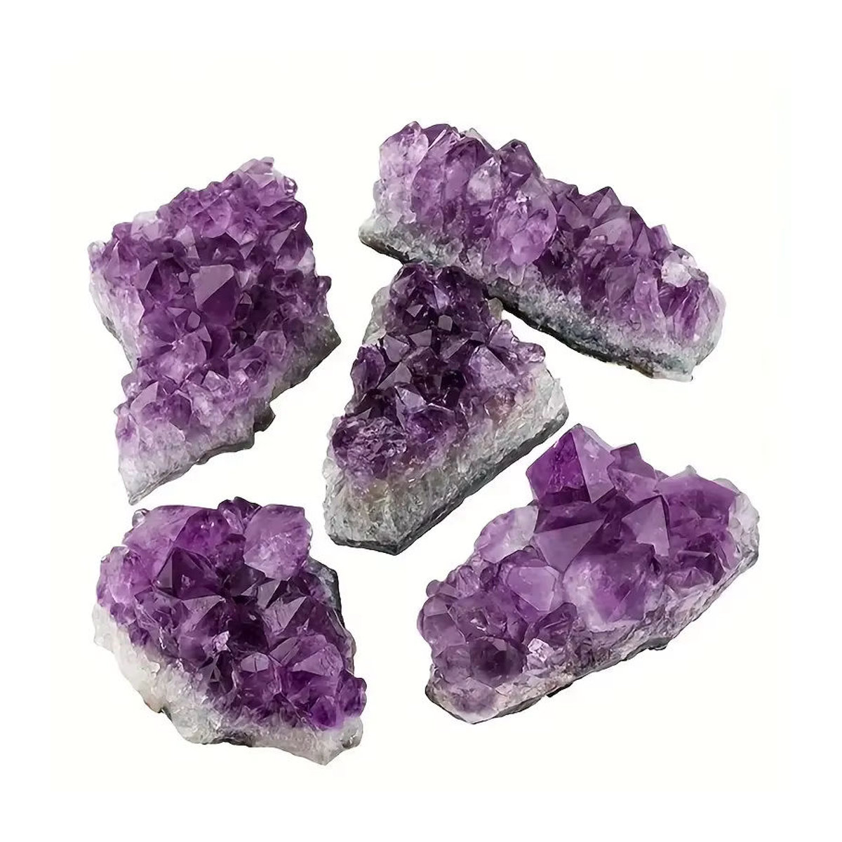 Sisterstone Amethyst Erz Stein in Lila, unregelmäßig geformter Edelstein als Dekoration - Bild 5