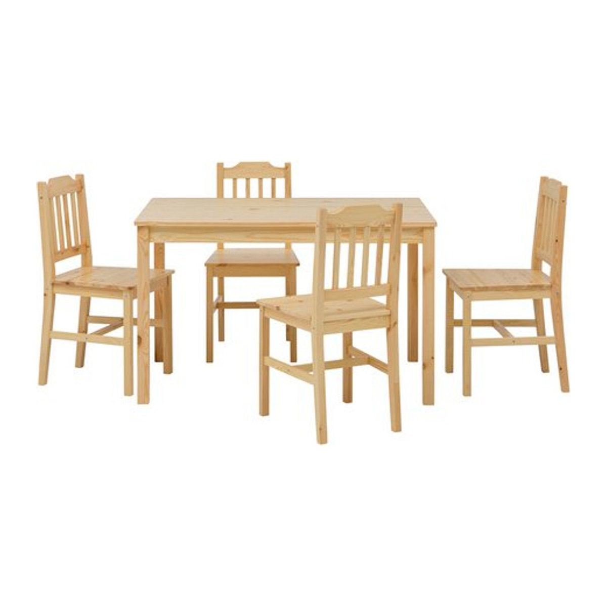 SIT Essgruppe aus Kiefernholz in Natur und Beige, klassisches Design - Bild 1