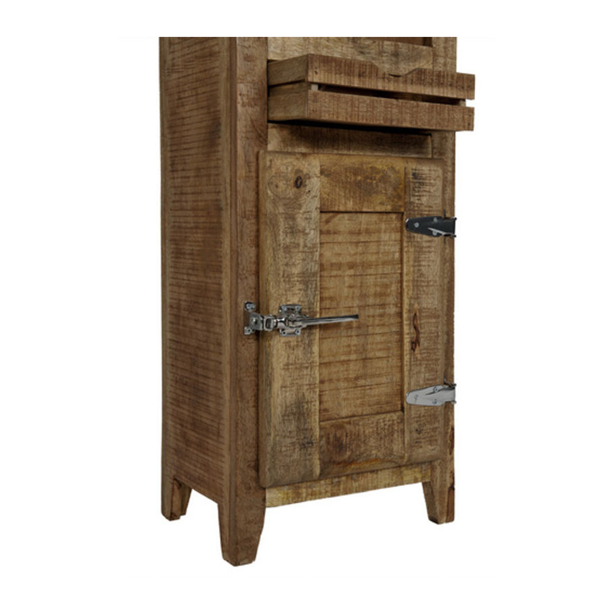 SIT Hochschrank FRIGO aus Mangoholz in Braun im Landhausstil, 2-türig - Bild 2