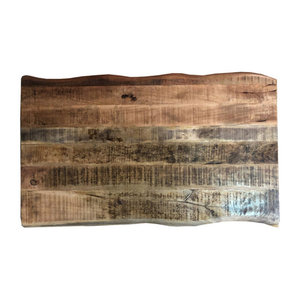 SIT Industrial Tisch aus Holz und Metall in Braun und Natur, Rechteckig, H x B x T: 76 x 220 x 97 cm