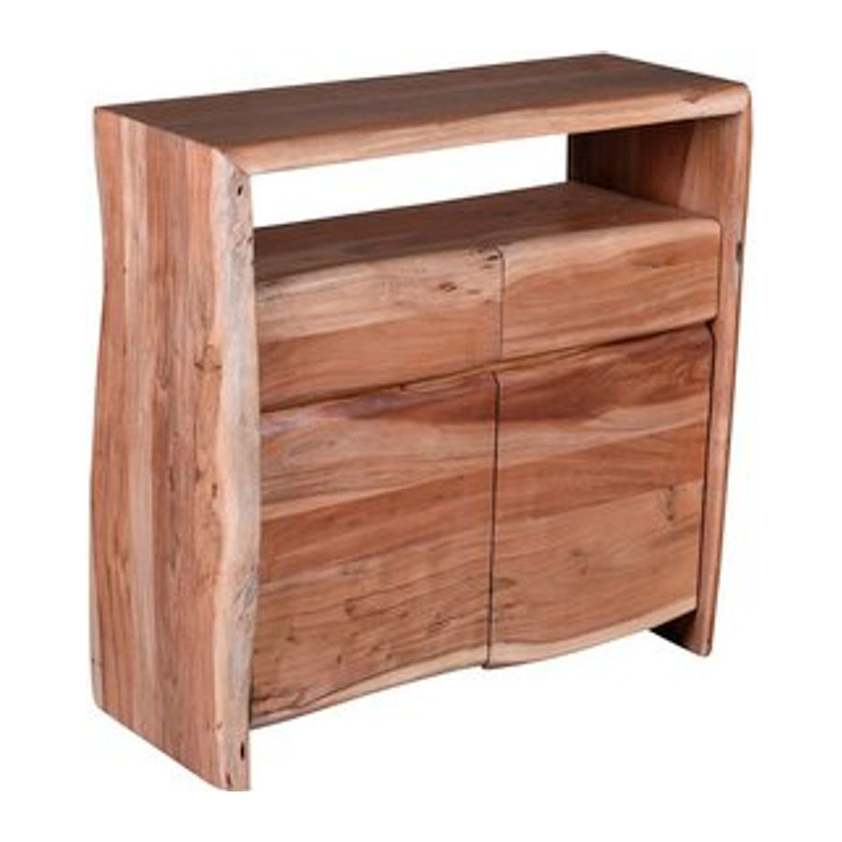 SIT Kommode ALBERA aus Akazienholz in Braun, 2-türig, B/T/H: 90 x 40 x 57 cm - Bild 1