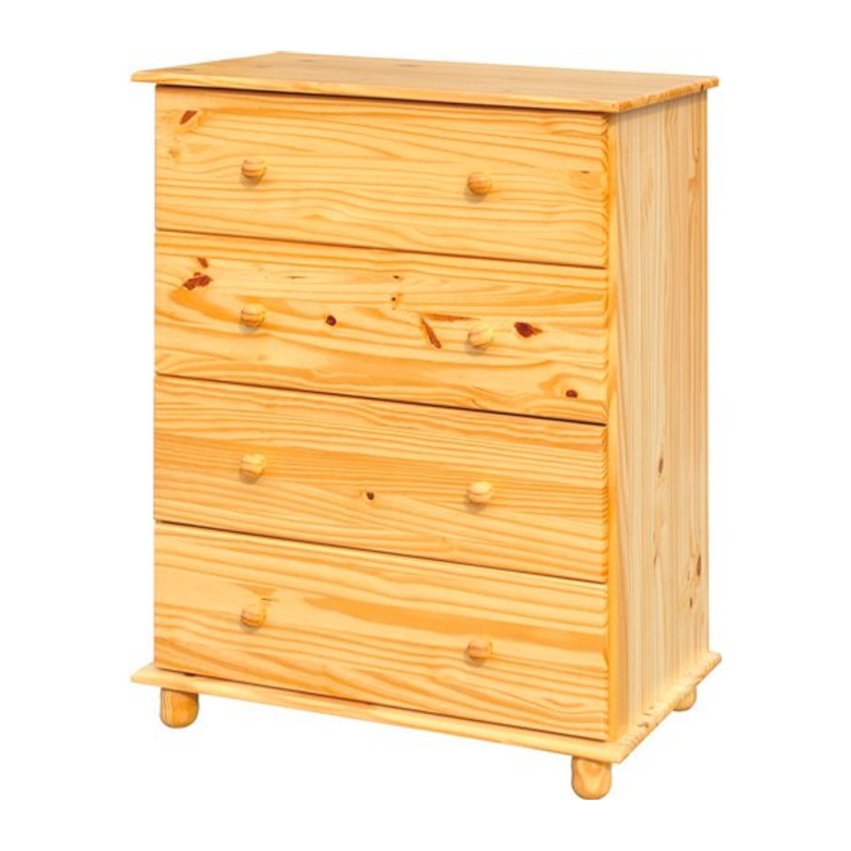 SIT Kommode aus Kiefernholz in Braun, B/H/T: 80 x 102 x 43 cm - Bild 1