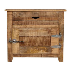 SIT Kommode FRIGO aus Mangoholz in Braun im Landhausstil, 1-türig
