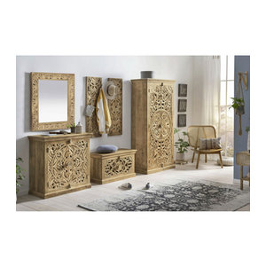 SIT Kommode LAKADEE aus Mangoholz in Braun im Bohemian Stil