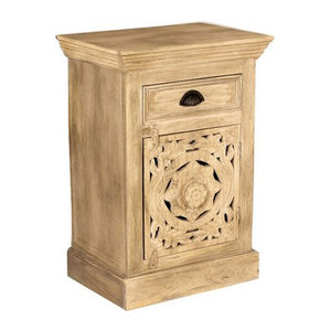 SIT Kommode LAKADEE aus Mangoholz in Braun im Landhausstil, 1-türig, B: 72 cm, H: 50 cm, T: 35 cm