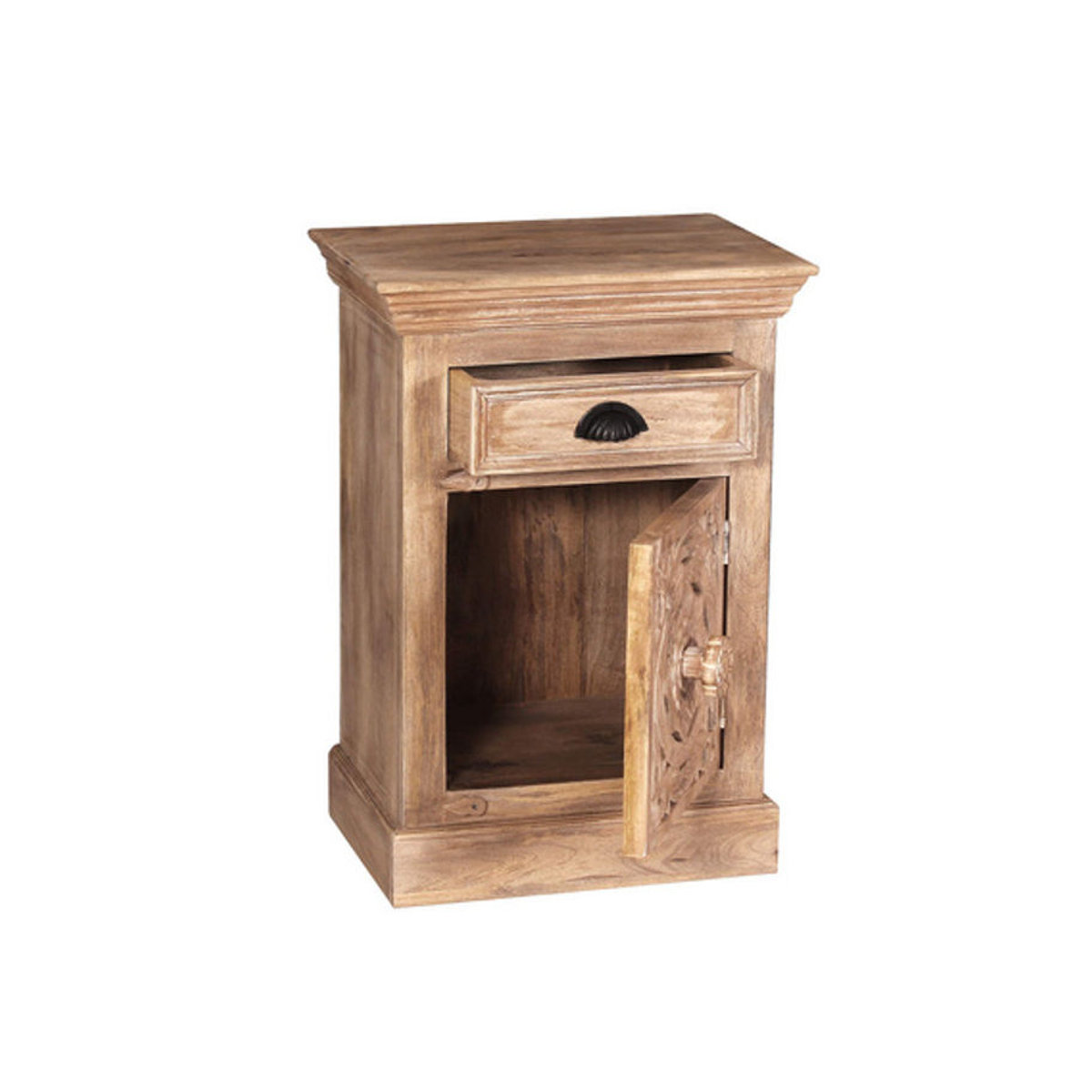 SIT Kommode LAKADEE aus Mangoholz in Braun im Landhausstil, 1-türig, B: 72 cm, H: 50 cm, T: 35 cm - Bild 3