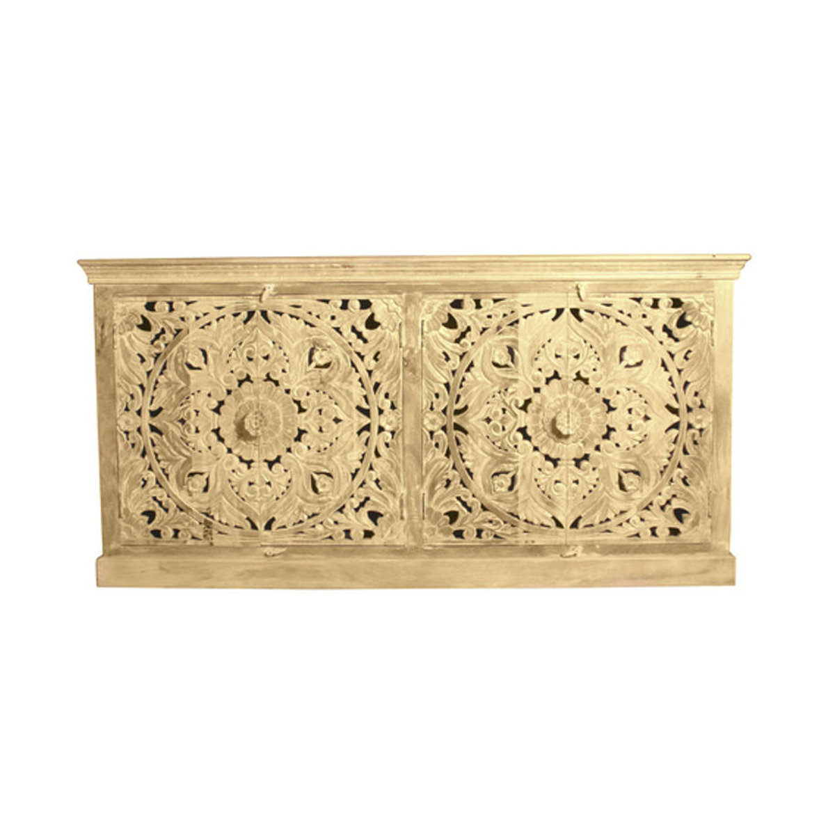 SIT Sideboard LAKADEE aus Mangoholz in Natur und Beige, Bohemian Stil, B: 180 cm, H: 90 cm, T: 65 cm - Bild 5