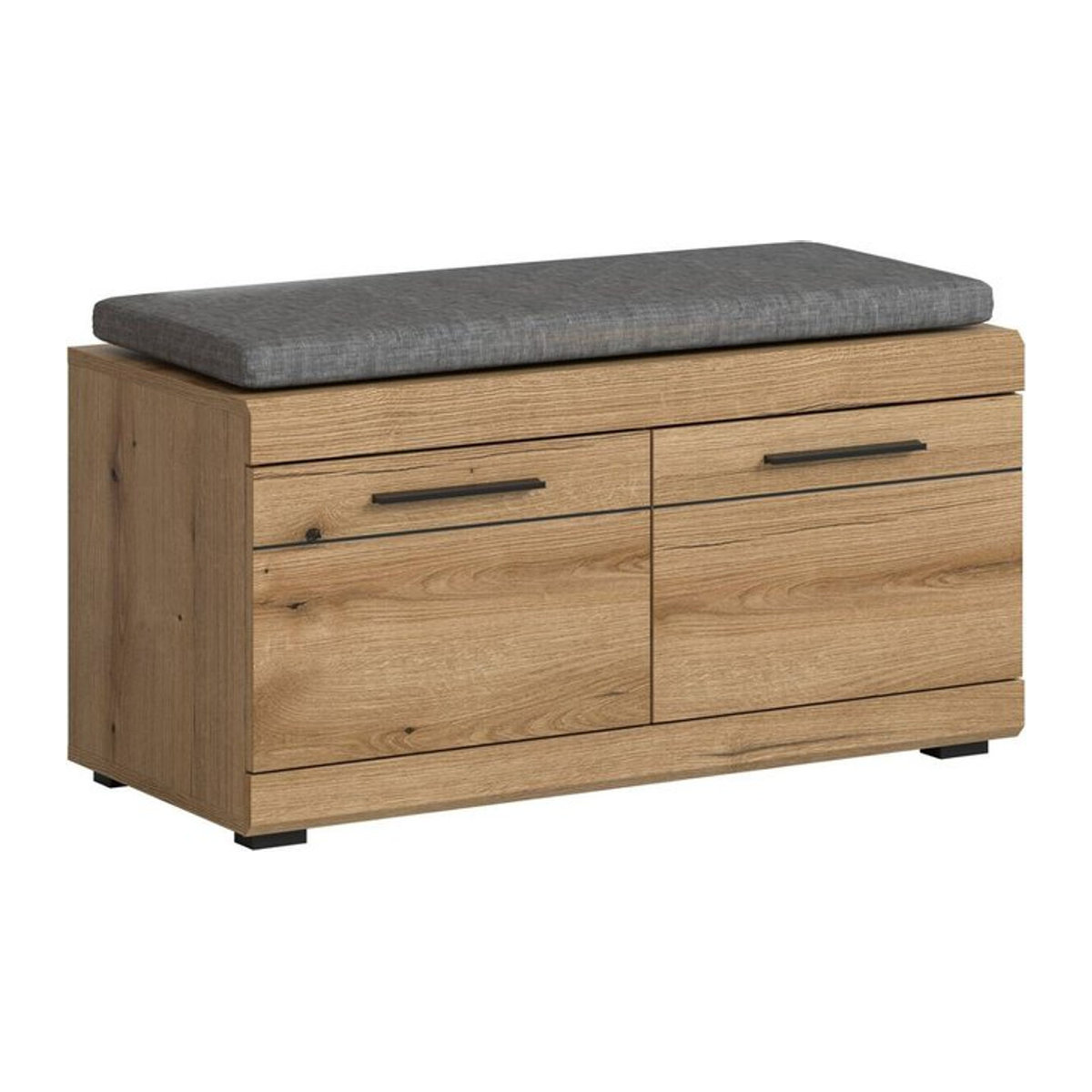Sitzbank SCOUT Evoke von xonox.home in Eiche Natur Braun mit Stoffbezug B/H/T: 90 x 44 x 40 cm - Bild 1