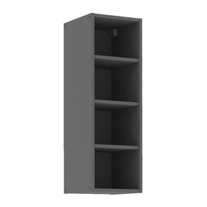 Skandinavischer Küchen Hängeschrank NESSA in Grau mit einer Breite von 30 cm