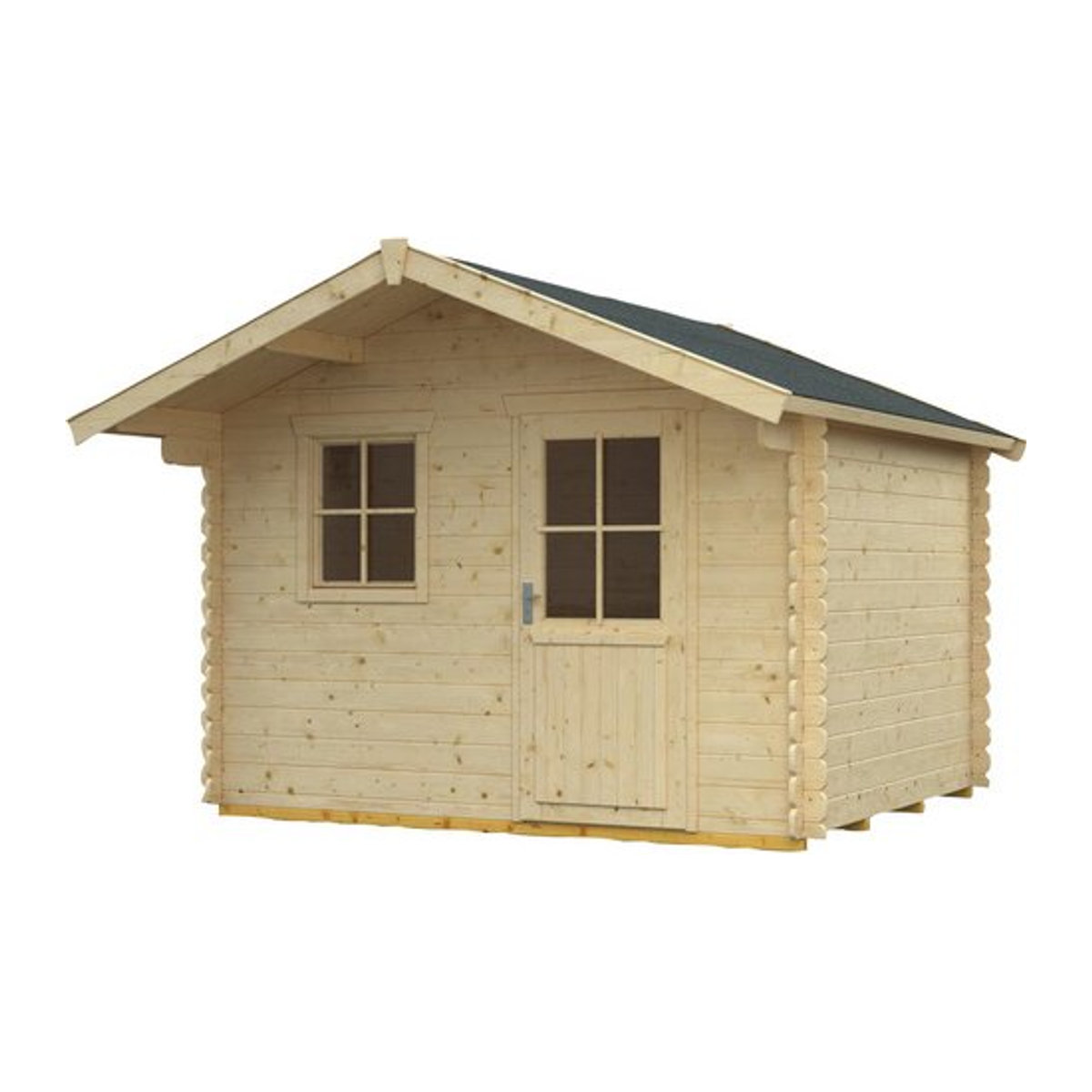 SKANHOLZ Gartenhaus Como aus Holz in Beige, B/H/T: 340 x 256 x 250 cm - Bild 1
