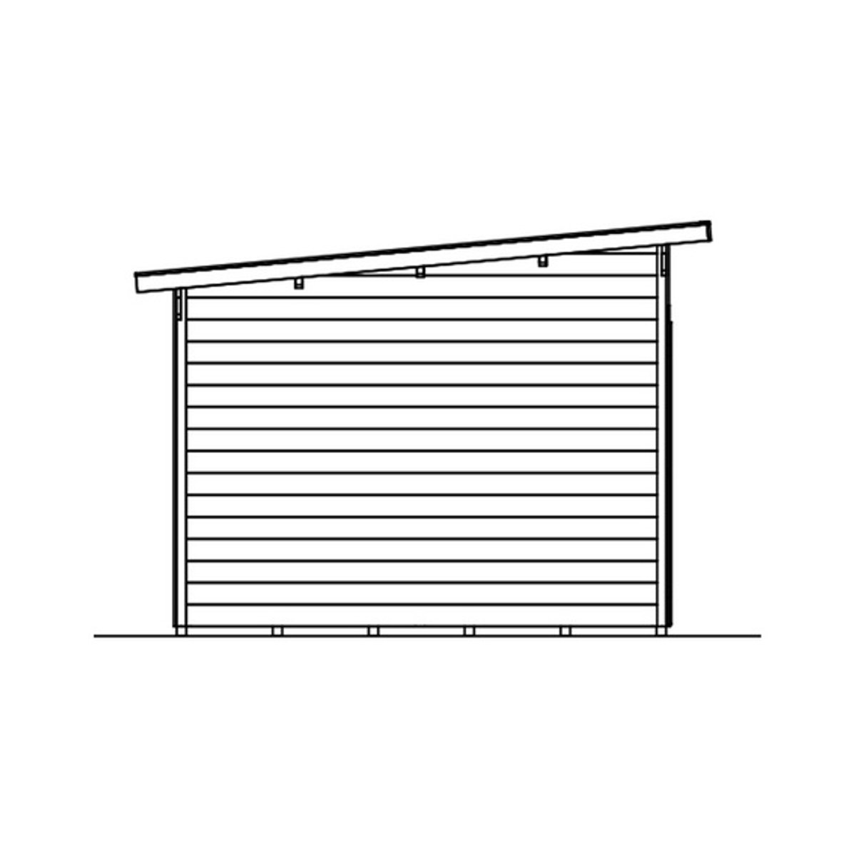 SKANHOLZ Gartenhaus Flex aus Holz in Braun, B/T: 480 x 340 cm - Bild 2