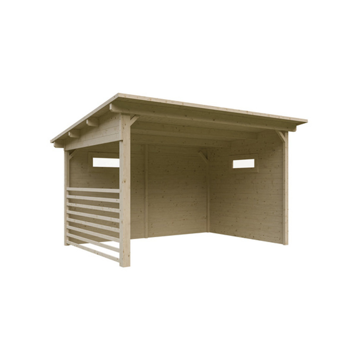 SKANHOLZ Pavillon Vimmerby aus nordischem Fichtenholz in Beige, B/H/T: 410 x 310 x 244 cm - Bild 2