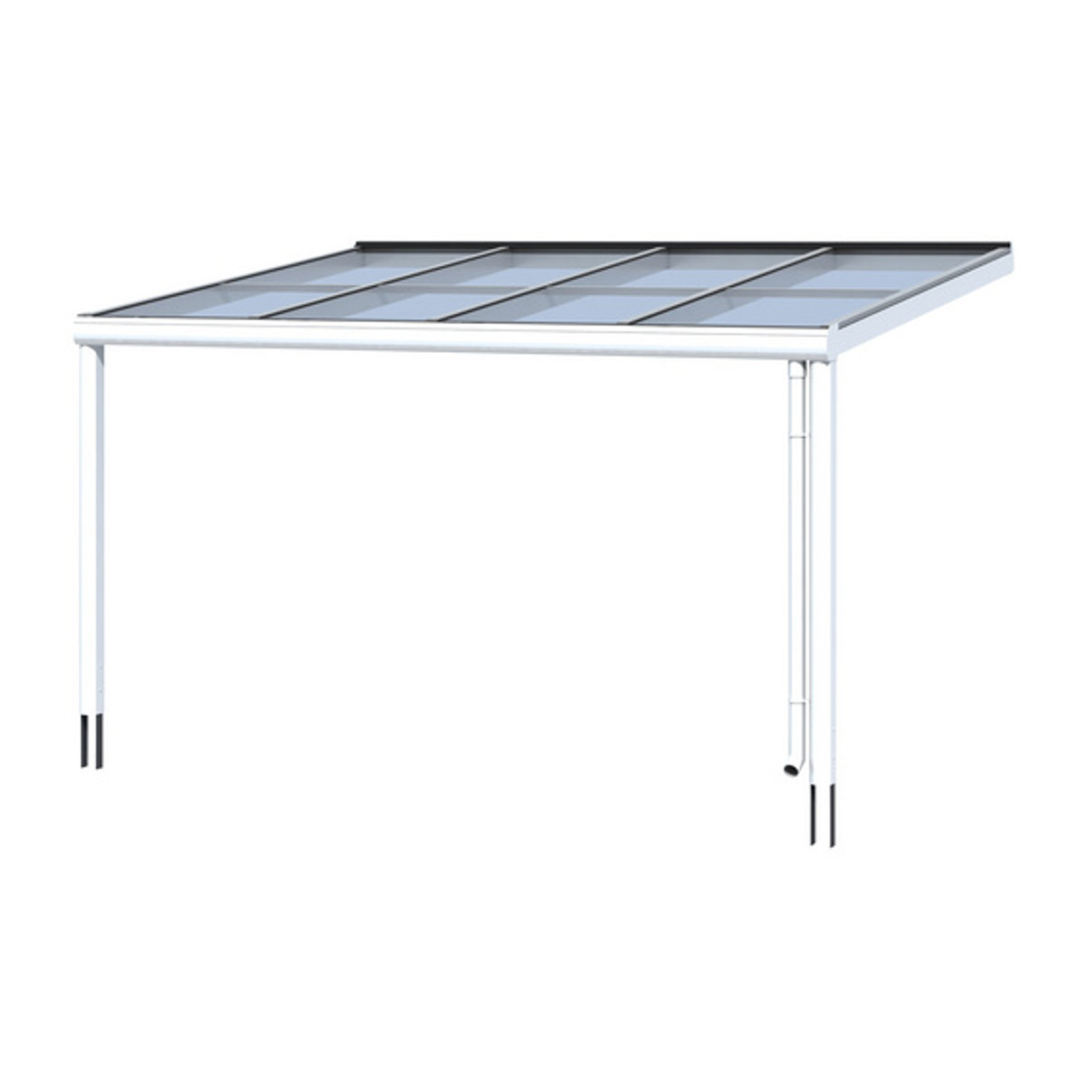 SKANHOLZ Terrassenüberdachung Modena mit Verbund-Sicherheits-Glas (VSG) in Weiß, Breite: 434 cm - Bild 2