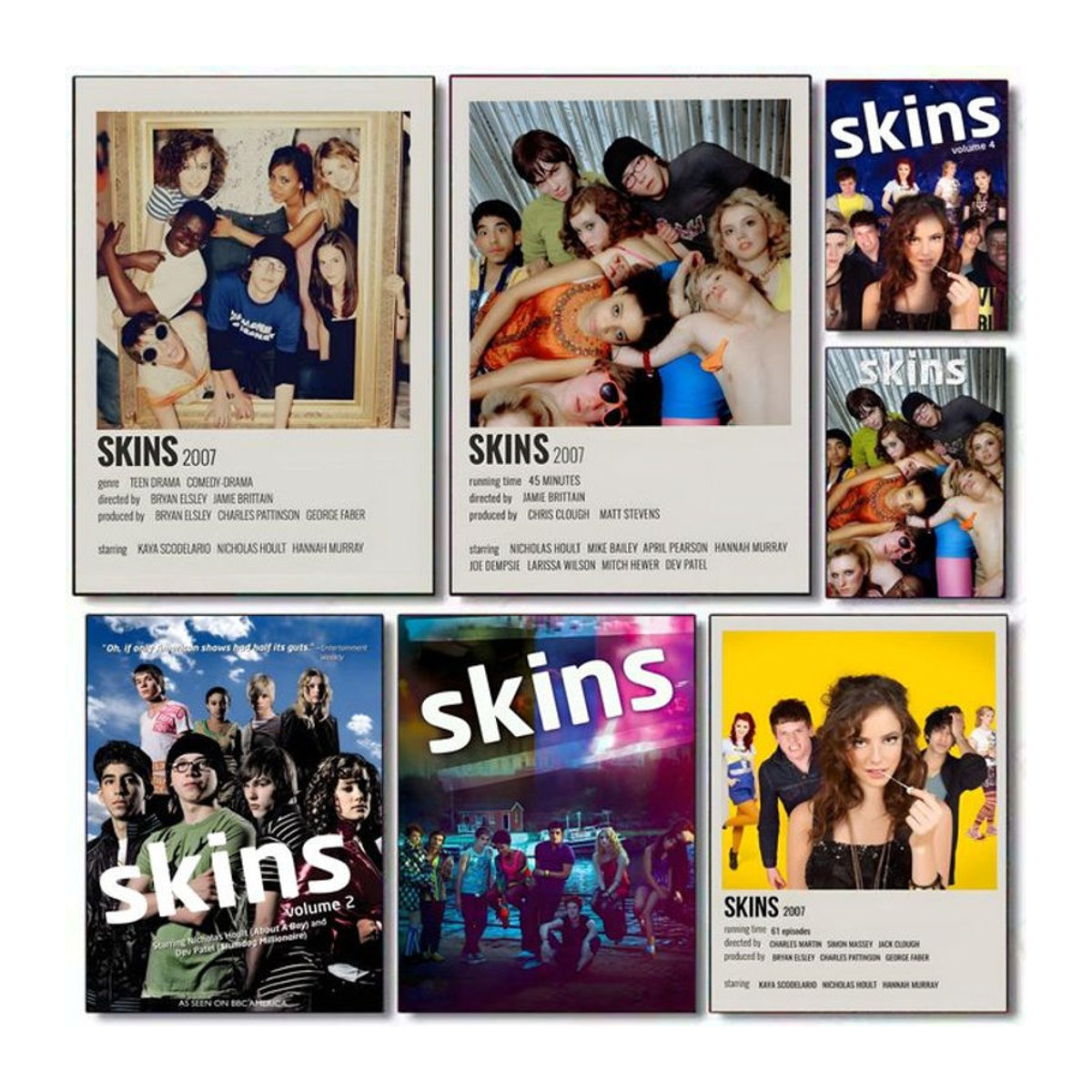 SKINS Poster HD PVC selbstklebende Wandkunst mehrfarbig schwarz rechteckig - Bild 1