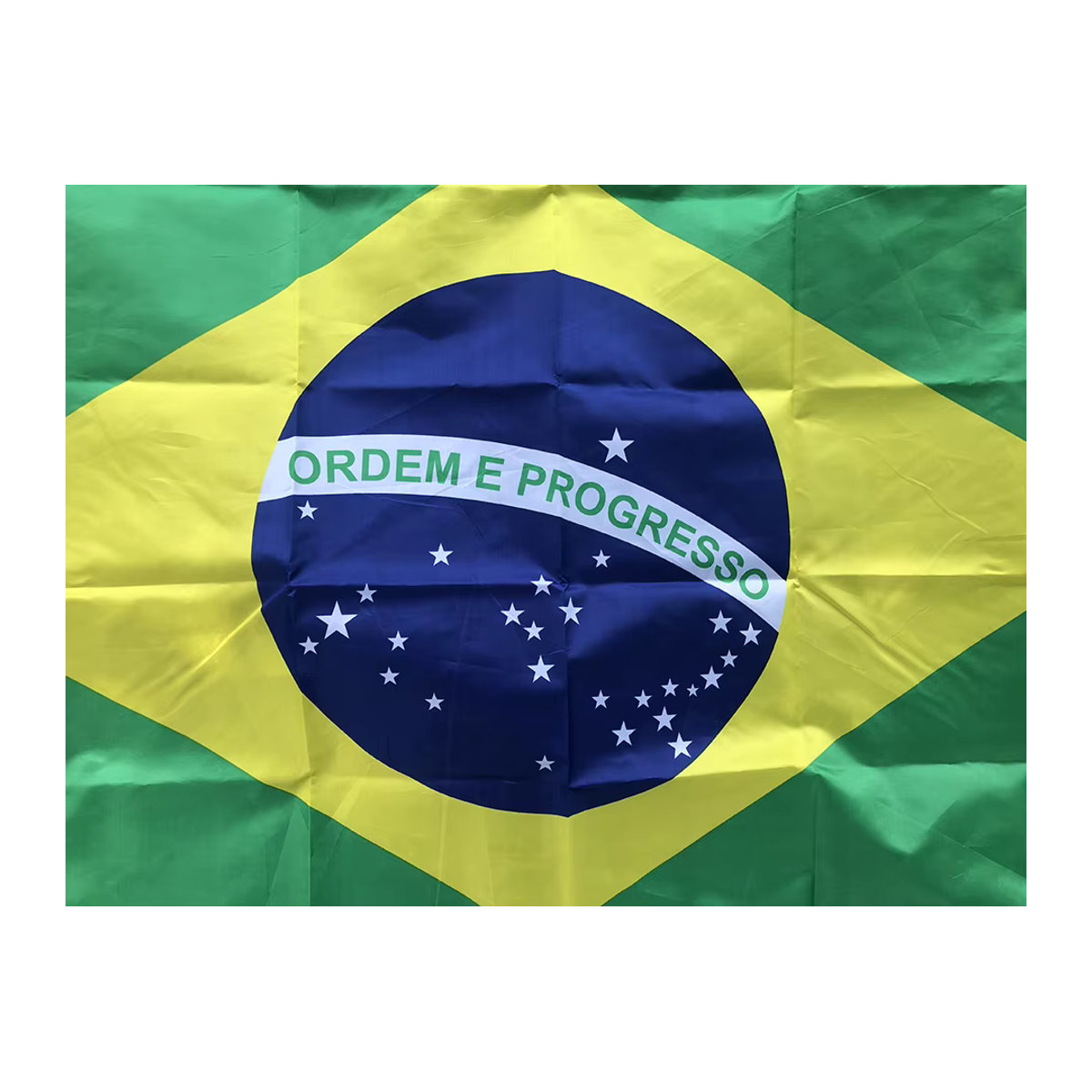 SKY FLAG Brasilien-Flagge zum Aufhängen, mehrfarbig, B: 150 cm, H: 90 cm - Bild 3