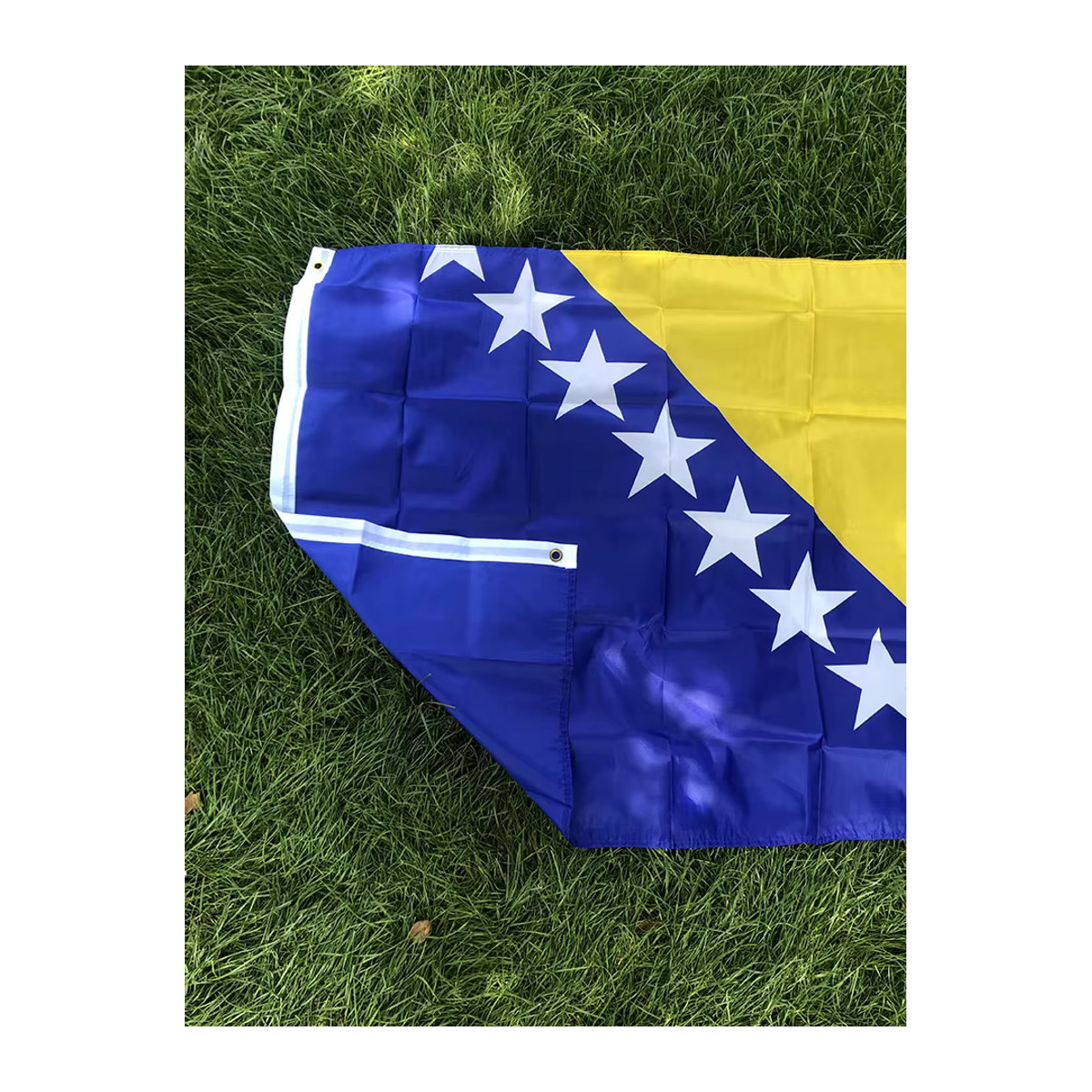 SKY Nationalflagge Bosnien und Herzegowina, hängende Textilflagge, mehrfarbig, B x H: 150 x 90 cm - Bild 5