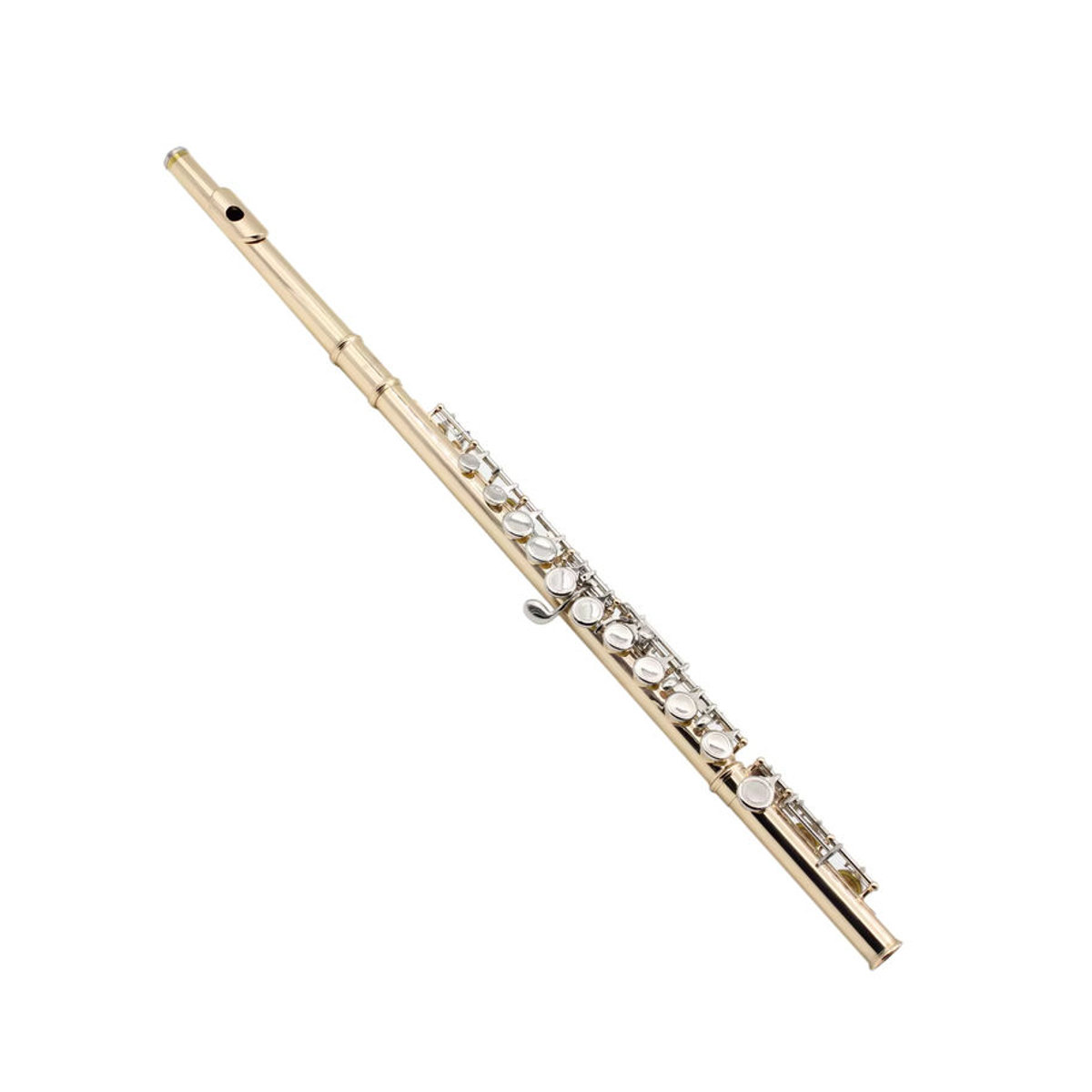 SLADE Querflöte mit 16 Löchern und geschlossenen Klappen, C-Tasten, professionelles Holzblasinstrument in Silber und Gold - Bild 2