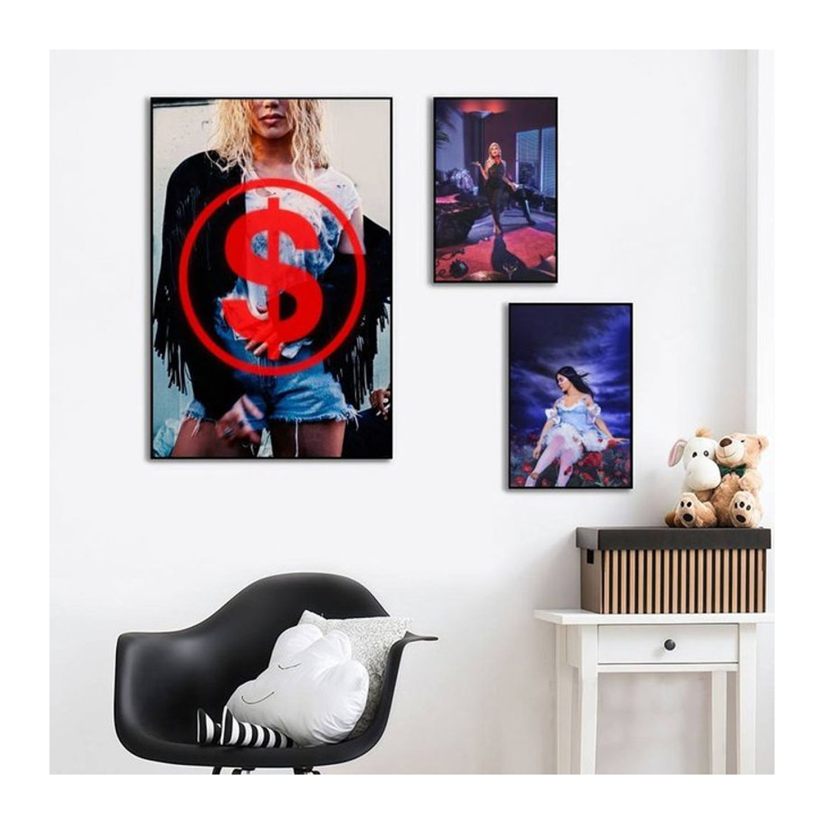 Slayyyter WORST GIRL IN AMERICA Themenposter-Aufkleber aus Papier, mehrfarbig, rechteckig, wandmontiert - Bild 1