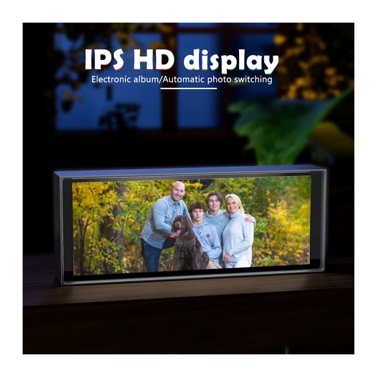 Smart RGB Quantum Uhr mit IPS Display und Nachtlicht, Bluetooth APP Steuerung, DIY Gaming Display in Schwarz und Bunt - Bild 5