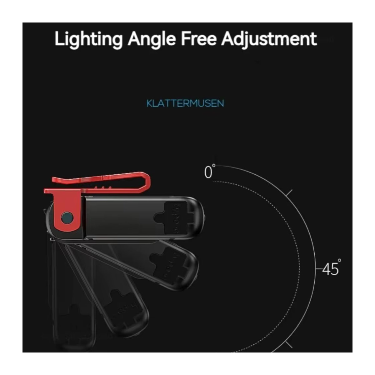Smile Shark TD0148 LED-Scheinwerfer als tragbarer Hutclip, wiederaufladbare Taschenlampe für Camping, Angeln und Nachtarbeit - Bild 5