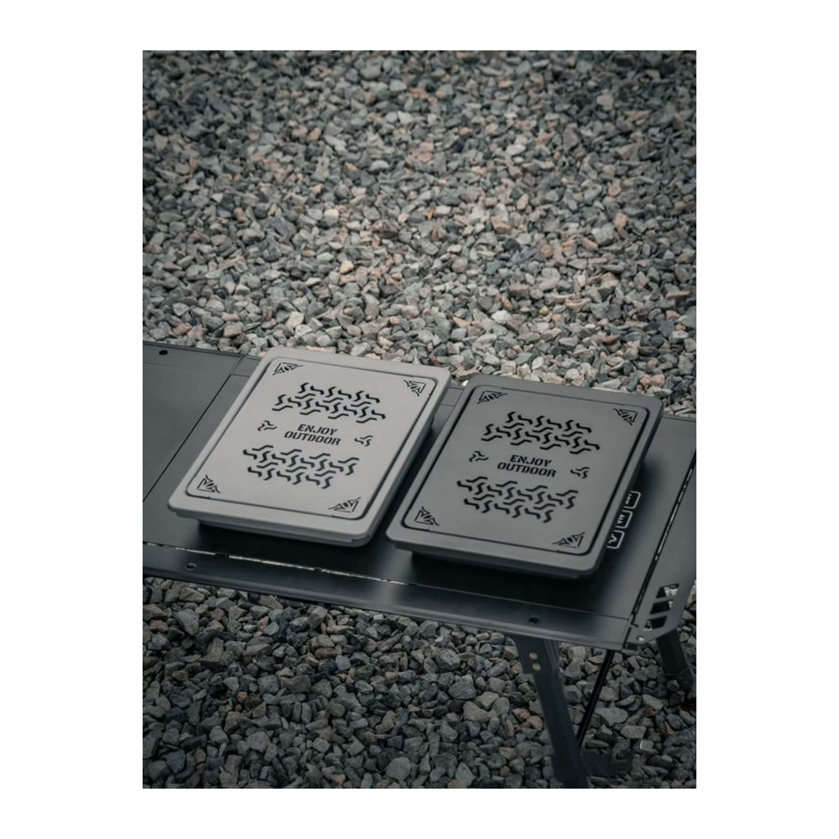 SmiloDon IGT Teetablett aus Aluminiumlegierung mit Hohldeckplatte für Camping-IGT-Tische und universelle Aufbewahrung - Bild 6
