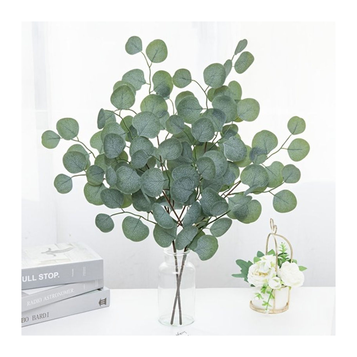 Smr Eucalyptus Künstliche Pflanze Grün Einzellieb für DIY Dekoration - Bild 1