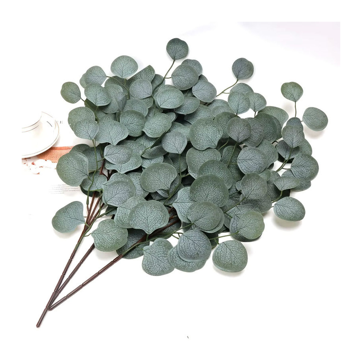 Smr Eucalyptus Künstliche Pflanze Grün Einzellieb für DIY Dekoration - Bild 4
