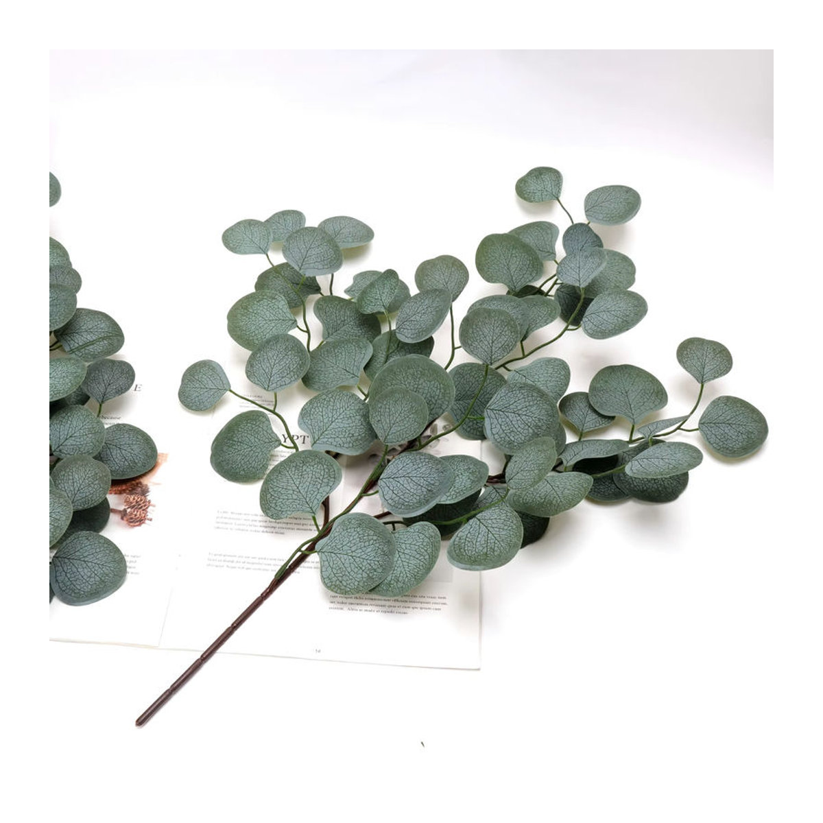 Smr Eucalyptus Künstliche Pflanze Grün Einzellieb für DIY Dekoration - Bild 6
